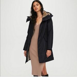 Aritzia Black Puffer Coat